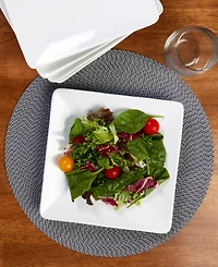 Tabletops Gallery Elegance Square Salad Plates, Set of 6, Service For 6