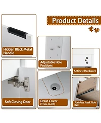 Streamdale Modern Bathroom Vanity Cabinet Set (Assembly Required)