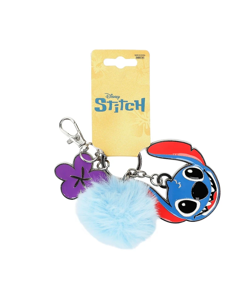 Disney Lilo & Stitch Multi-Charm and Pom Pom Keychain
