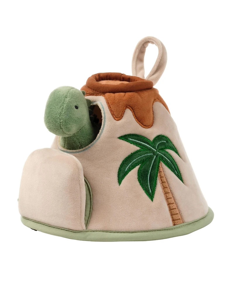 Lambs & Ivy Dino-Might Plush Dinosaur Volcano Interactive Soft Toy Play Set