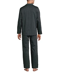 Lands' End Men's Long Sleeve Temperature Regulating Woven Sleep Set