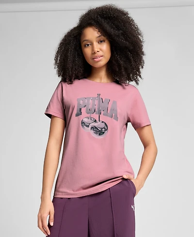 Puma Women's Cherry Crewneck Graphic T-Shirt