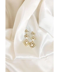 Untamed Petals Margaux Pearl Drop Earrings