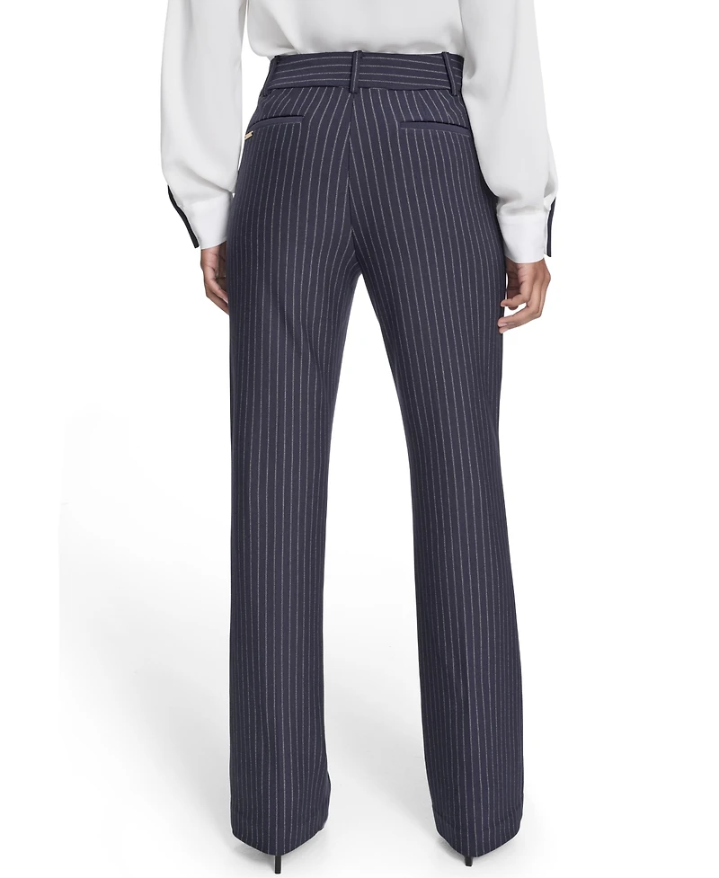 Tommy Hilfiger Women's Mid Rise Striped Sutton Trouser