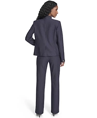 Tommy Hilfiger Women's Open Front Striped Blazer