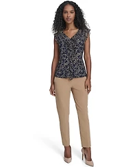 Tommy Hilfiger Women's Sleeveless Mixed Media Rope Print Top