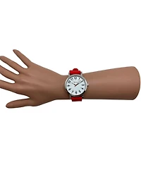 Olivia Pratt Red Easy-Read Nurse Watch with Silicone Band Women Watch