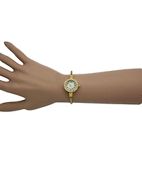 Olivia Pratt Gold Petite Twisted Bangle Bracelet Watch