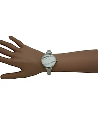 Olivia Pratt Stainless Steel Bangle Watch - White