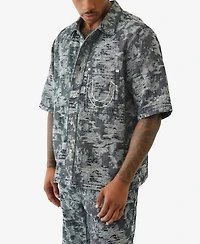 True Religion Men's Super Oversized Short-Sleeve Shirt