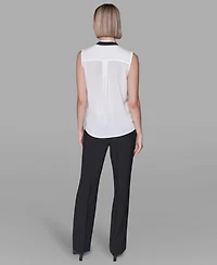 Karl Lagerfeld Paris Women's Sleeveless Top