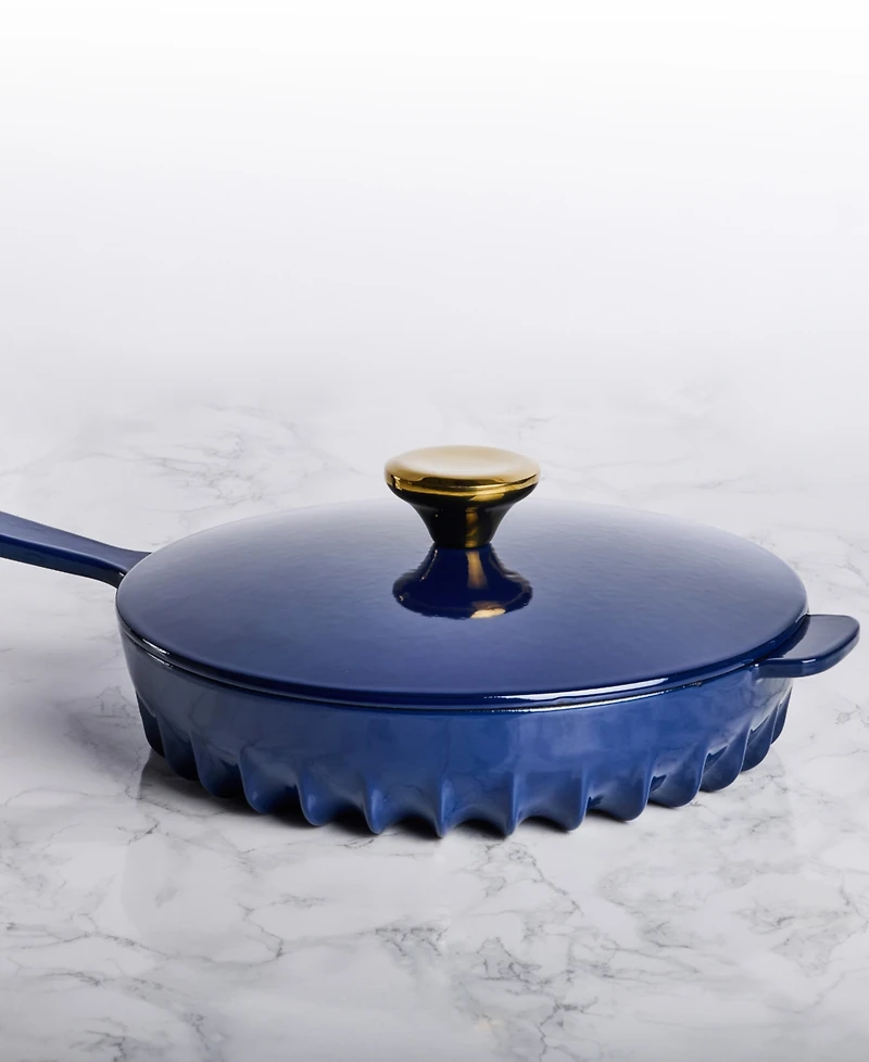 Fireup Cookware Rapid Heat Enameled Cast Iron 10" Frying Pan with Lid