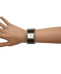 Olivia Pratt Engraved and Tortoise Elegant Women Watch