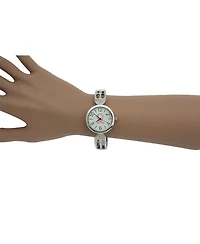 Olivia Pratt Breast Cancer Awareness Ribbon Bangle Watch