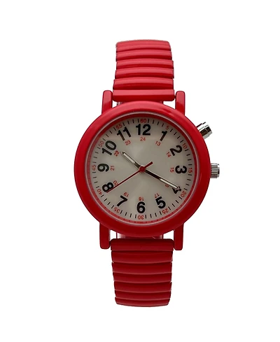 Olivia Pratt Stretch Band Easy Read Nurse Watch with Second Hand Women Watch