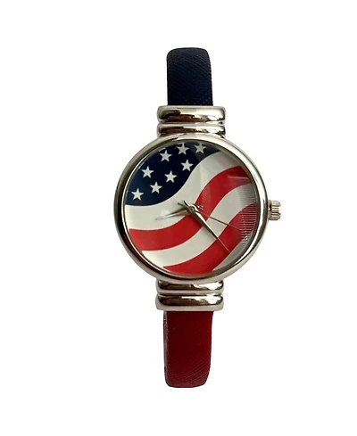 Olivia Pratt American Flag Bangle Women Watch