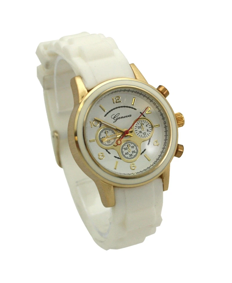 Olivia PrattWhite Women's Stainless Steel Fashion Watch