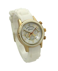 Olivia PrattWhite Women's Stainless Steel Fashion Watch