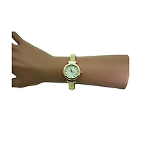 Olivia Pratt Gold Olivia Pratt Pearl Tone Face Metal Bangle Watch