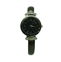 Gunmetal Silver Olivia Pratt Classic Every Day Metal Bangle Watch