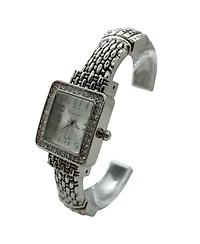 Olivia Pratt Elegant Detailed Band Square Face Bangle Women Watch