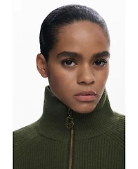 Desigual Women's Zipper sweater with pockets