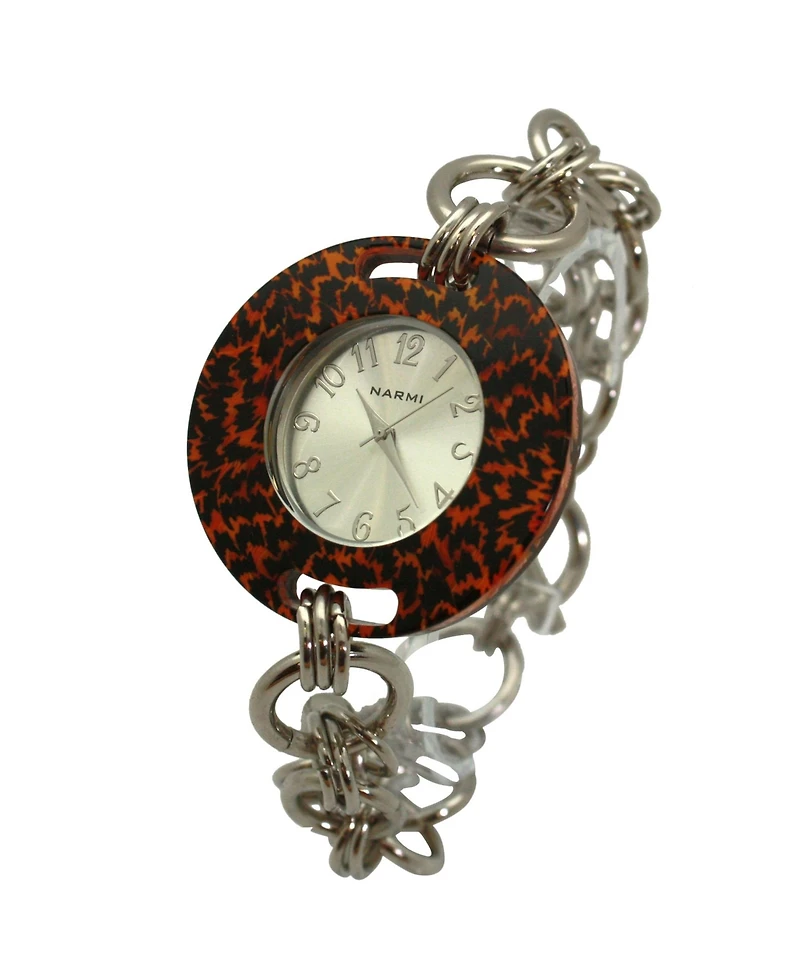 Olivia Pratt Cheetah Bracelet Big Face Women Watch