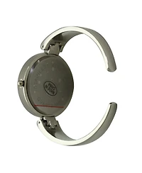 Silver Plain Texture Metallic Bangle Watch