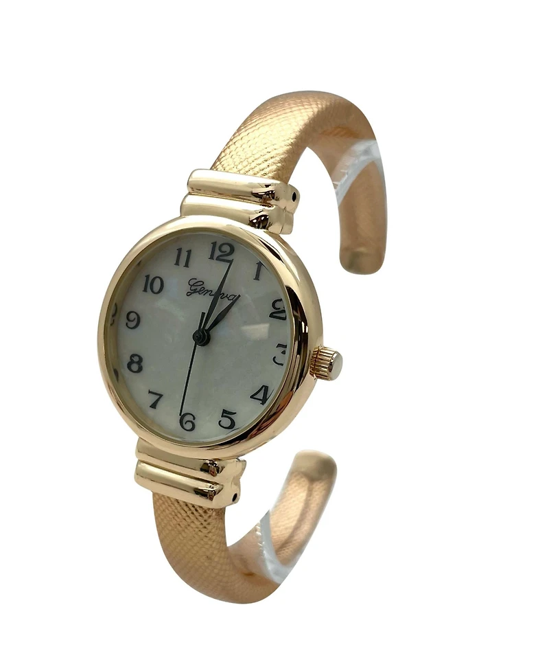 Olivia Pratt Metallic Colors Everyday Minimalist Bangle Women Watch