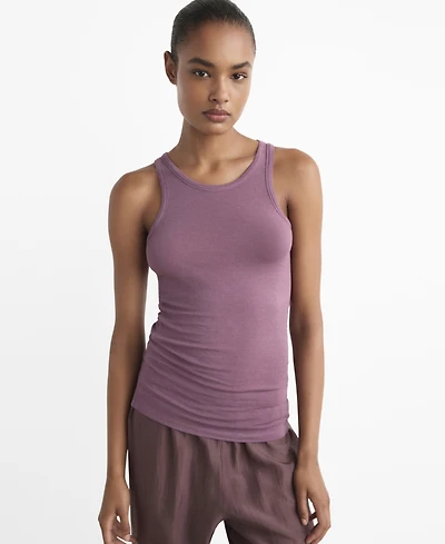 Mango Women's Cashmere Pajama Top