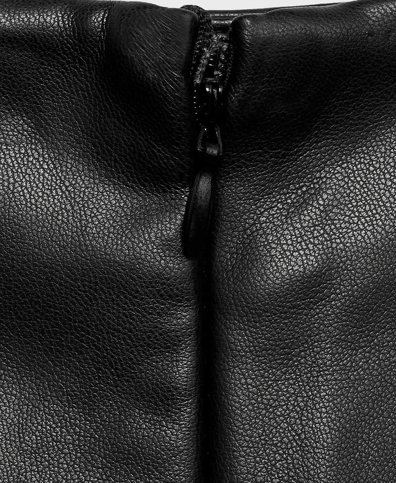 Mango Women's Leather-Effect Skort