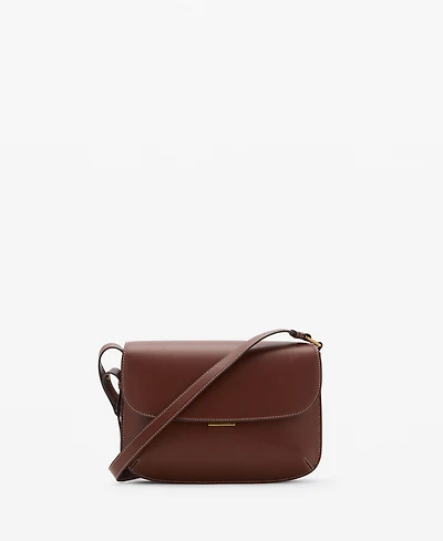 Mango Women's Flap Crossbody Bag
