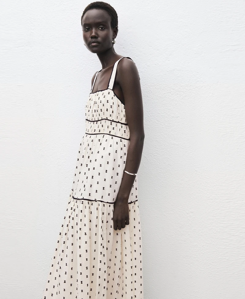 Mango Women's Plumeti Midi Dress
