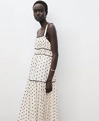 Mango Women's Plumeti Midi Dress