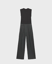 Mango Women's Combination Pinstripe Jumpsuit