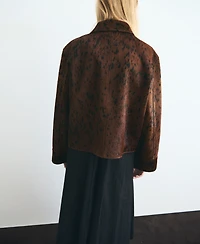 Mango Women's Leather Jacket