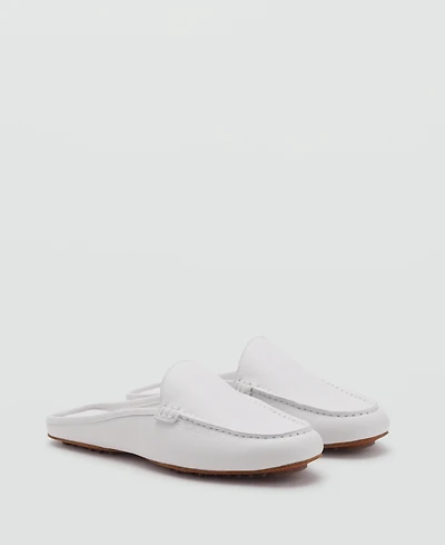 Mango Women's Leather Flat Shoes