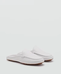 Mango Women's Leather Flat Shoes