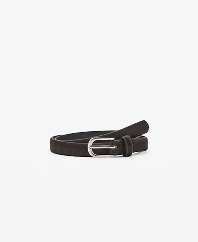 Mango Women's Leather Belt