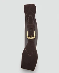 Mango Women's Suede Obi Belt