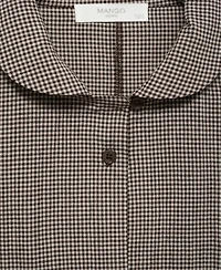 Mango Women's Two-Piece Cotton Gingham Pajamas