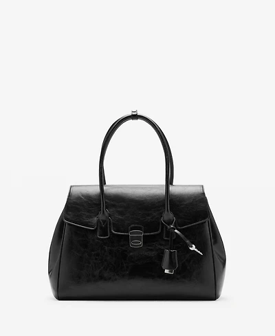 Mango Women's Flap Medium-Sized Handbag