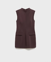 Mango Women's Patch Pockets Short Dress