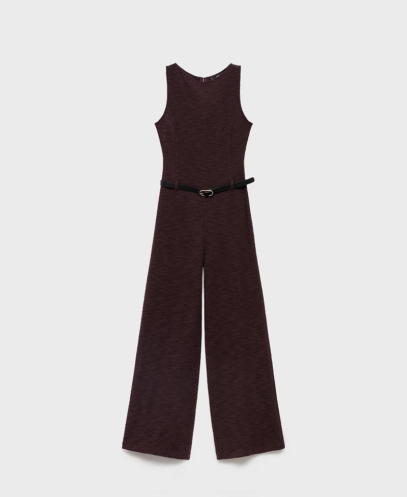 Mango Women's Marl Belted Jumpsuit