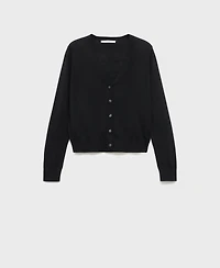 Mango Women's Wool V-Neck Cardigan