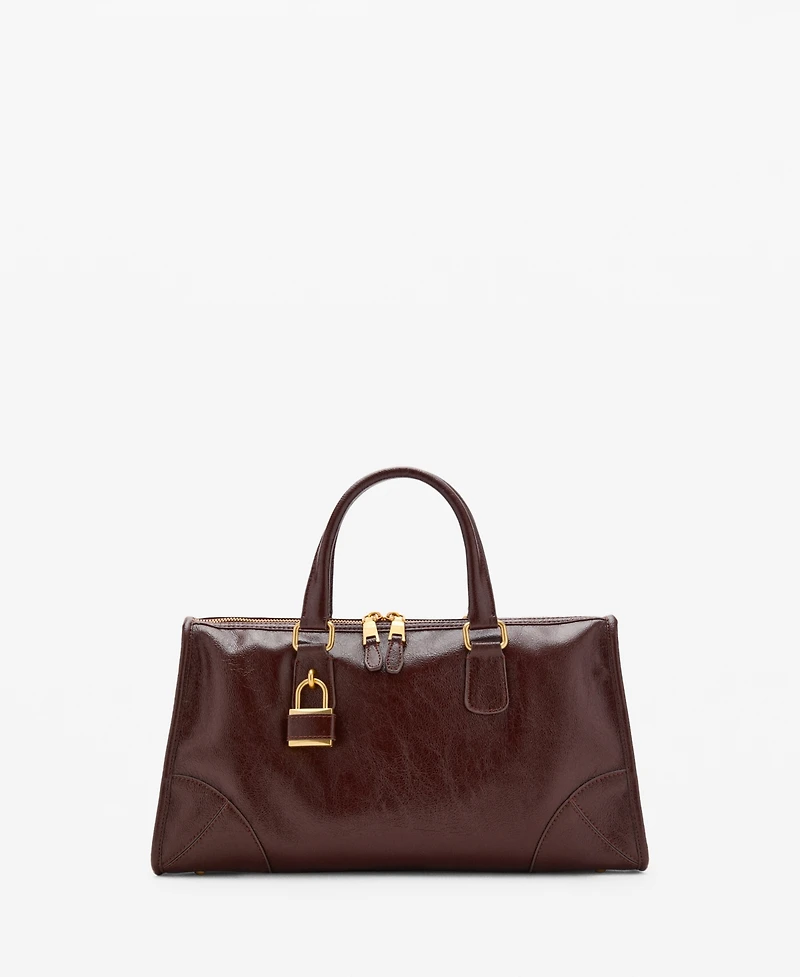 Mango Women's Rectangular Handles Handbag