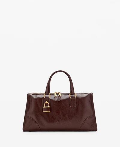 Mango Women's Rectangular Handles Handbag
