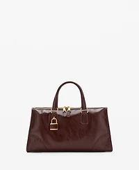 Mango Women's Rectangular Handles Handbag