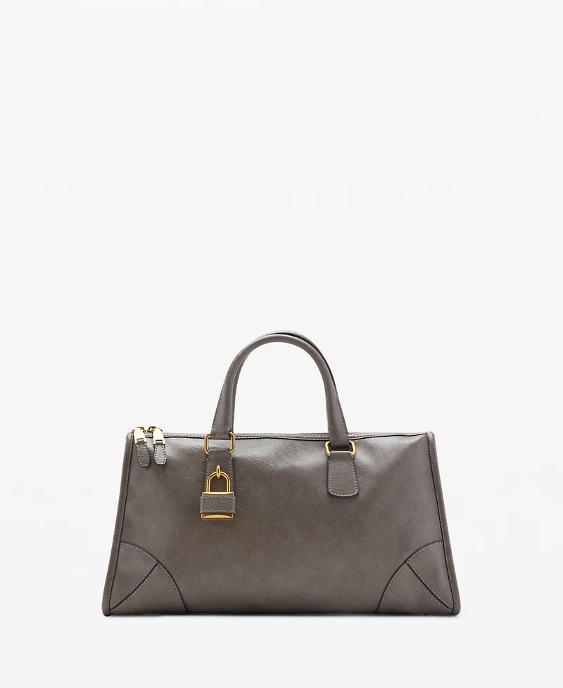 Mango Women's Rectangular Handles Handbag