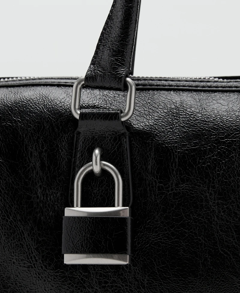 Mango Women's Rectangular Handles Handbag